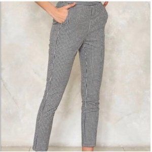 Nasty Gal Lucy Wang Gingham High Waisted Pants Womens Small Pinup Rockabilly